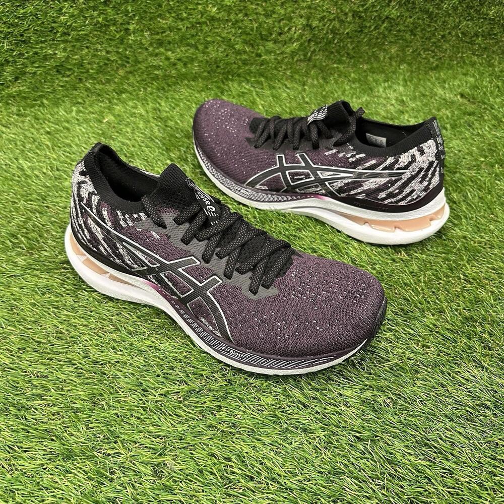 Asics Gel-Kayano 28 Mesh Knit Women's Size 8.5 Running Shoes Purple Black White